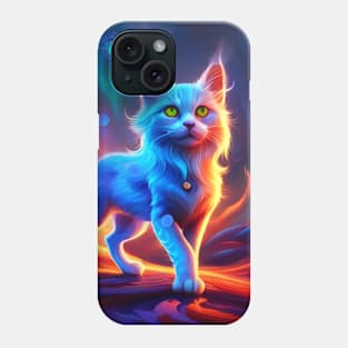 Wonderful blue cat. Phone Case