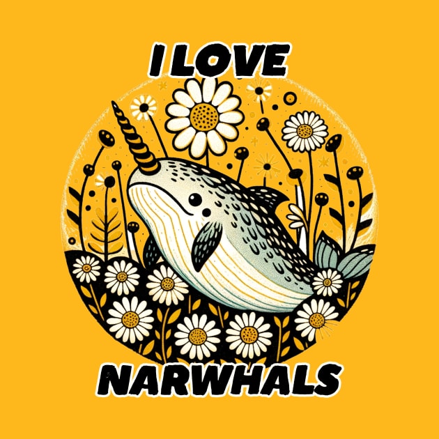 I Love Narwhals by bubbsnugg