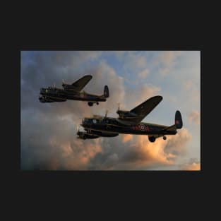 BBMF and Canadian Warplane Heritage Museum Lancasters T-Shirt