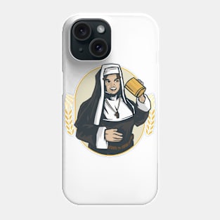 Funny Nun Drinking Beer Phone Case