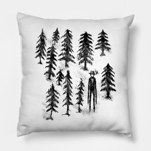 Shadowed Whispers: Slenderman's Forest Pillow