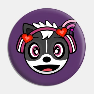 Lovestruck Melody Skunk Pin