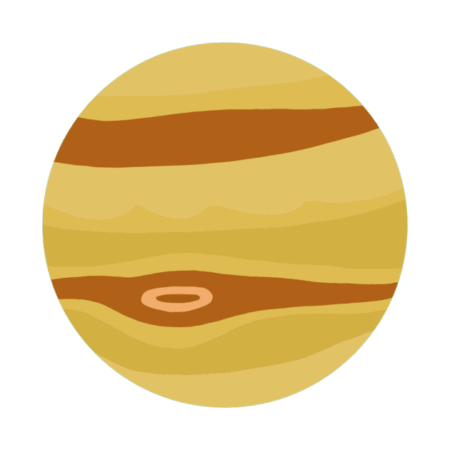 Planet Jupiter by Cute Tees Kawaii