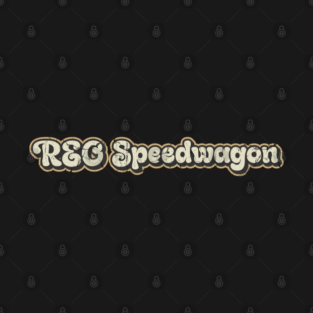 REO Speedwagon - Vintage Text by Arestration