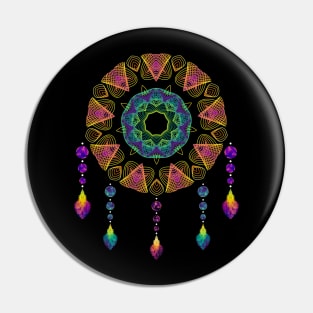 Dream Data Catcher 1 Tier | Atom Kaleidoscope Black Pin