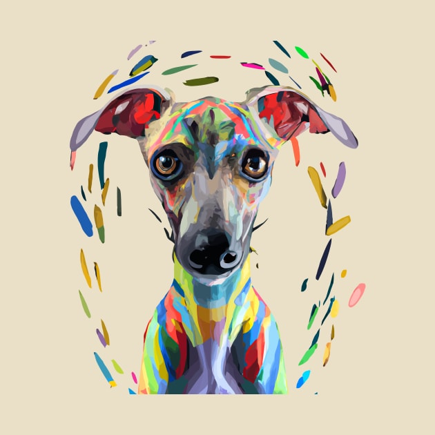 Italian Greyhound Sighthound Painting Poster Art by Furrban