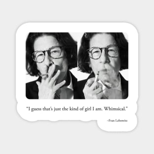 Curmudgeonly Fran Lebowitz Quote Magnet