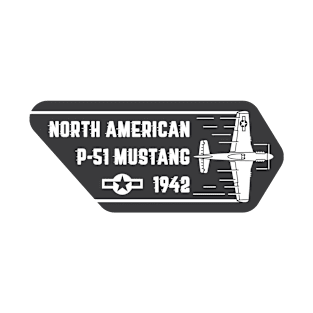 P-51 Mustang Badge T-Shirt