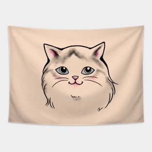 Blue Eyes Cat Prince Tapestry