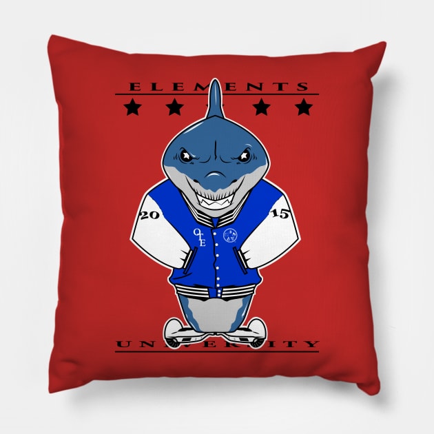 OTE Jock Shark Pillow by OwnTheElementsClothing