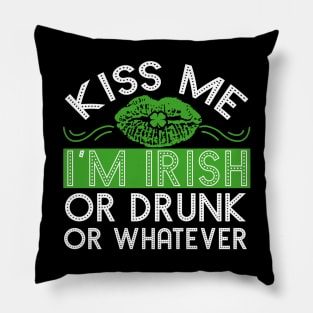 Kiss me Irish T Shirt Gift Irish pride Pillow