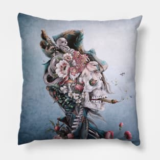 Floral Skull II Pillow