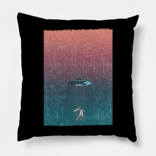 Digital Rain Space Fantasy Pillow