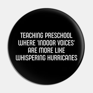 Teaching preschool Where 'indoor voices' Pin