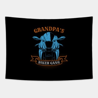 Grandpa's Biker Gang Father's Day Tapestry