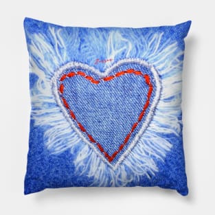 Fuzzy Heart Pillow