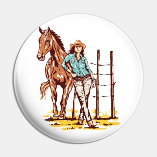 cowgirl Pin