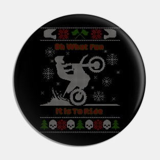 Moto Christmas Pin