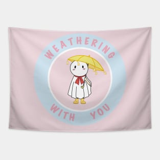 Weathering with you nagi rain doll pastel Tapestry