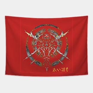 Red Nobody Tapestry