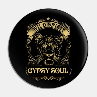 Lion - Wild heart - gypsy soul Pin