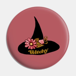 Witchy Fancy Witch Hat Pin