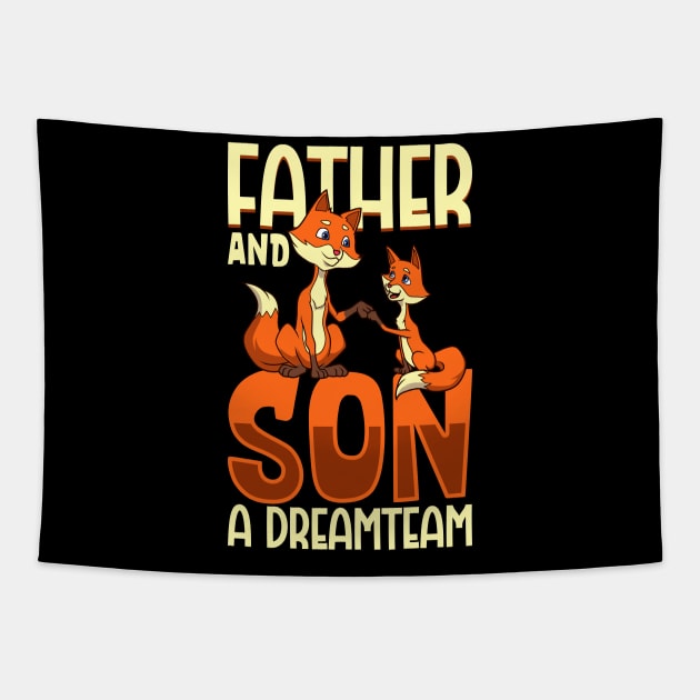 The dreamteam - father and son Tapestry by Modern Medieval Design