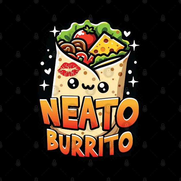 Neato Burrito Funny Mexican Food Lover Graphic by Graphic Duster