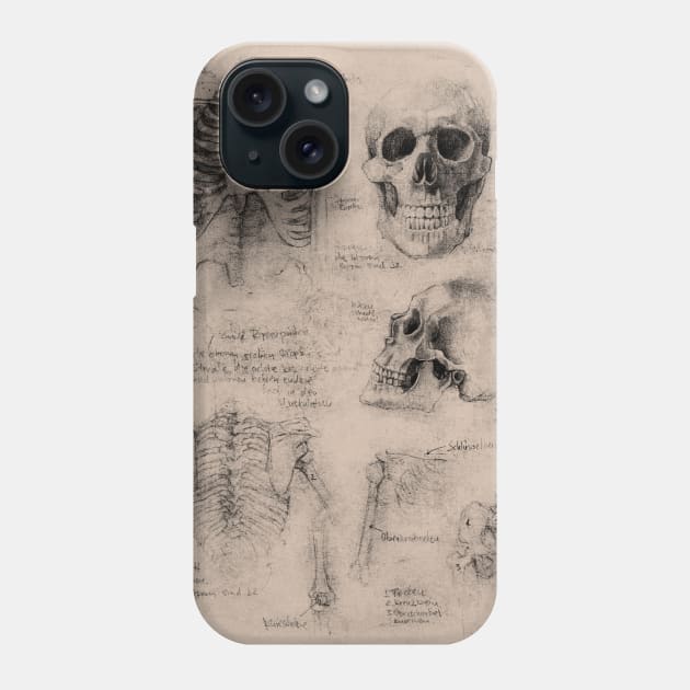 Skeleton Phone Case by mikekoubou