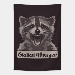 Skilled Forager Raccoon Tapestry