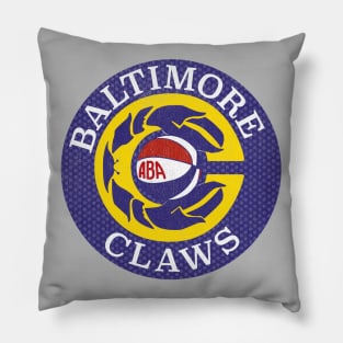 Defunct Baltimore Claws ABA Basketball 1976 Pillow