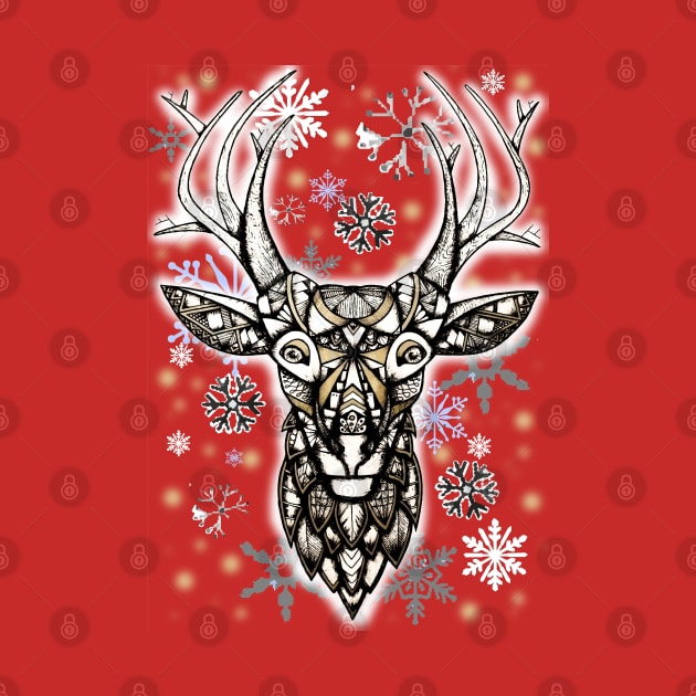 Christmas deer by Lamink