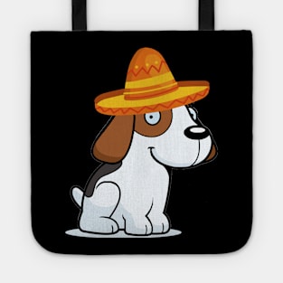 Cute dog beagle mexico cinco de mayo Tote