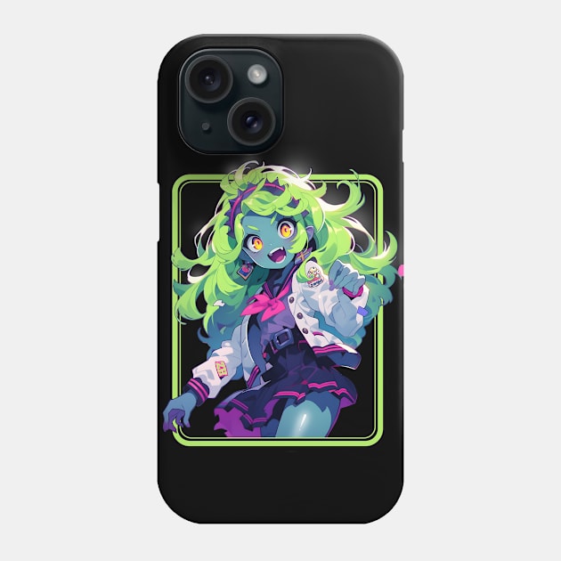 Zombie Girl Phone Case by The Digital Den