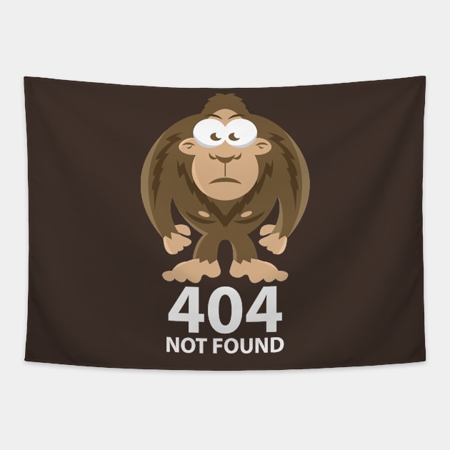 404 Bigfoot Not Found Tapestry by jrberger
