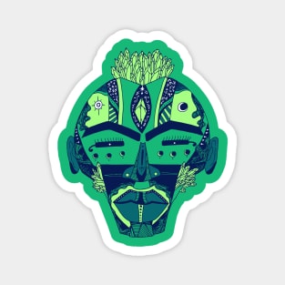 Ngreen African Mask 4 Magnet