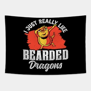 I Just Really Like Bearded Dragons Reptile Bearded Dragon 3 Tapestry