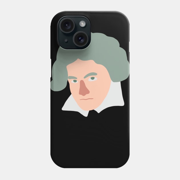 Beethoven (Flat Minimal) - German Classical Music Composer Phone Case by isstgeschichte