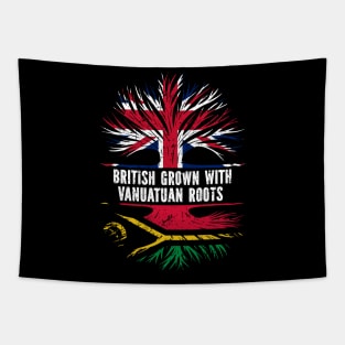 British Grown with Vanuatuan Roots UK Flag England Britain Union Jack Tapestry