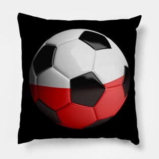 Poland Soccer Ball Pillow