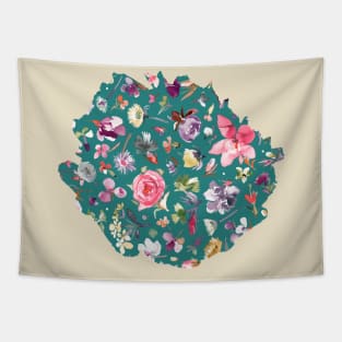 Flower Buds Pine Tapestry