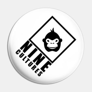 9Culture (black) Pin