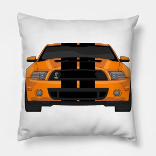 MUSTANG SHELBY GT500 ORANGE Pillow