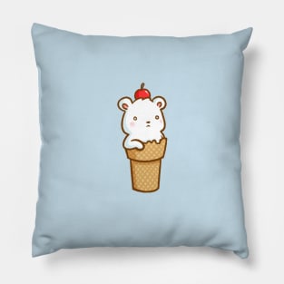 Polar Bear Ice Cream Pillow