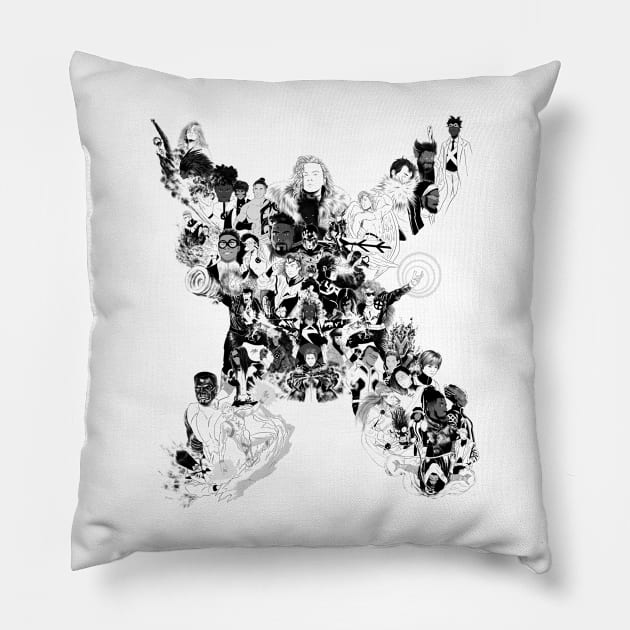 House of X Pillow by Saly972