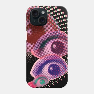 Swirling Sights - Eyes in a Spiral Phone Case