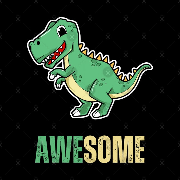 Awesom Kawaii T-Rex Dinosaur by Syntax Wear