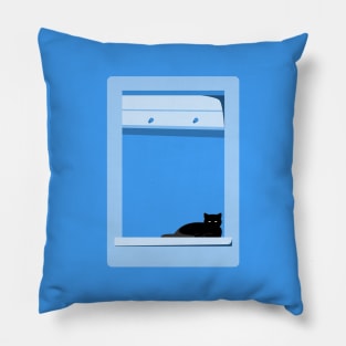 Window kitty Pillow