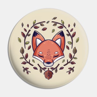 Mandala Fox Pin