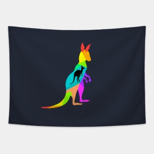 Colorful kangaroo Tapestry